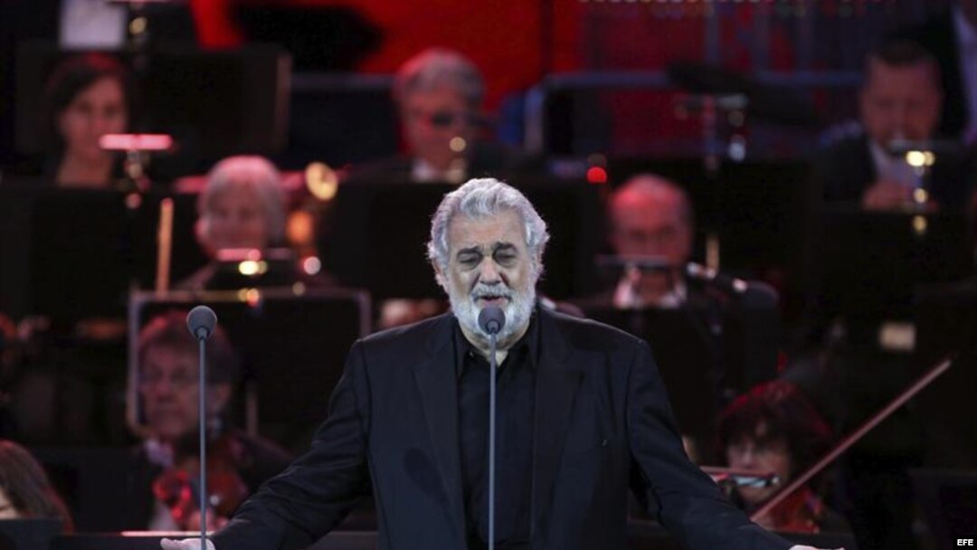 El tenor español Plácido Domingo. Foto de archivo