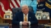 El presidente Donald Trump en la Oficina Oval de la Casa Blanca.