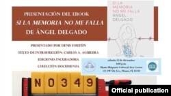 Folleto de presentación del nuevo libro de Angel Delgado. 