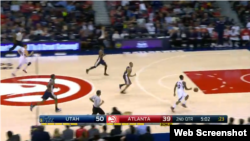 Atlanta contra Utah, segundo tiempo.