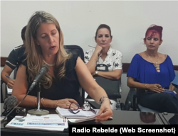 Naima Ariatne Trujillo, ministra de Educación, reconoció en Camagüey el déficit de maestros en la provincia..