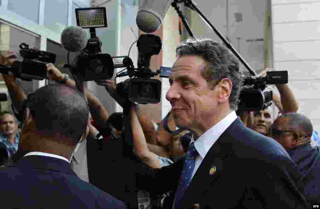 Andrew Cuomo llega al Hotel La Habana para participar en el foro entre empresas de Nueva York y Cuba