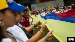 Movilización de la oposición en Venezuela.