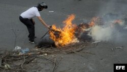 Protestas en Caracas.