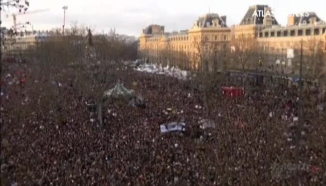 Más de un millón y medio de personas se manifiestan en las calles de París