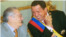 Luis Miquilena y Hugo Chávez.