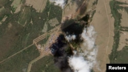 Una imagen satelital de la estación de bombeo de petróleo tras un ataque con drones ucranianos, en Perm, Rusia, el 7 de mayo de 2026. UNIÓN EUROPEA/COPERNICUS SENTINEL-2/Material cedido vía REUTERS