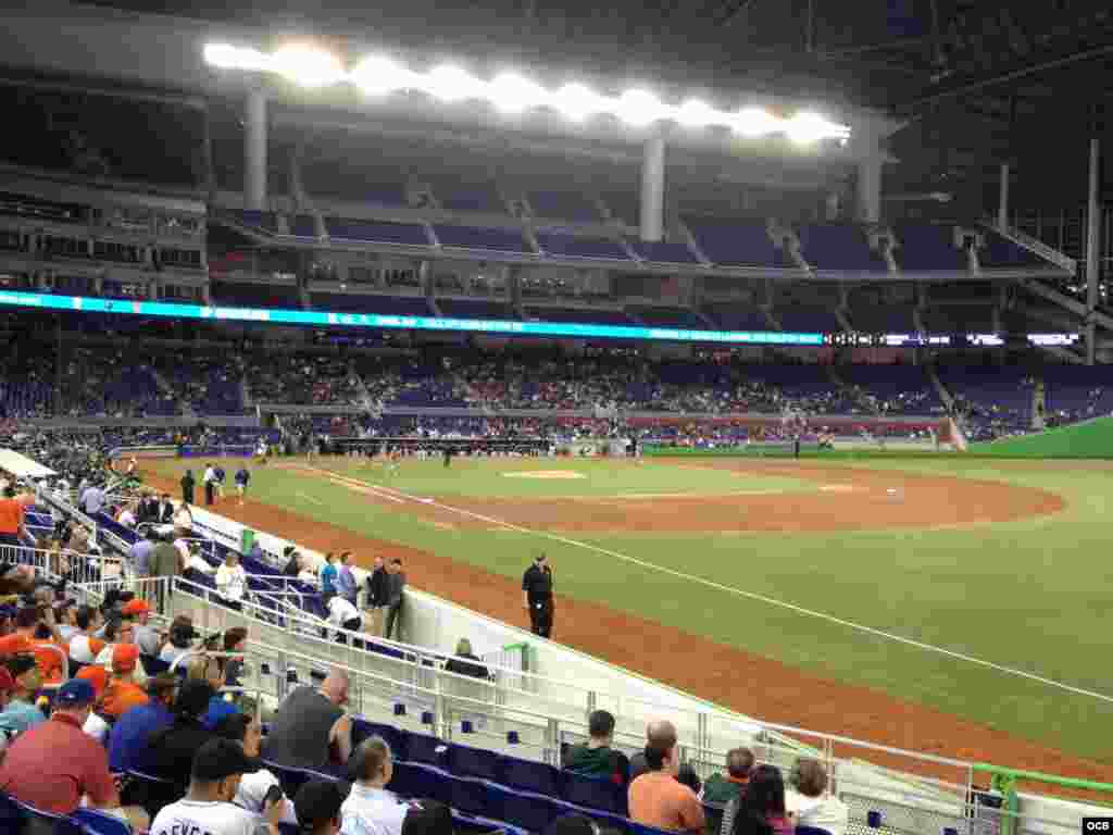 El estadio de los Marlins