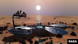 El objetivo de la nave era tomar muestras de la superficie y atmósfera del planeta rojo.