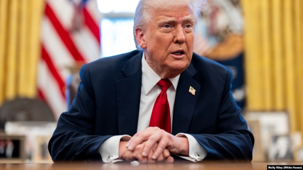 El presidente Donald Trump en la Casa Blanca, 26 de marzo del 2025. (Foto oficial de la Casa Blanca por Molly Riley)