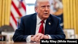 El presidente Donald Trump en la Casa Blanca, 26 de marzo del 2025. (Foto oficial de la Casa Blanca por Molly Riley)