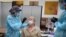 Pruebas del COVID-19 en Harlem, NY.