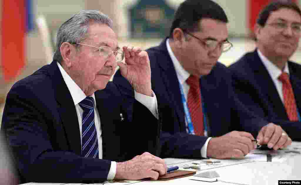 Raúl Castro en el Kremlin