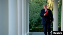 El presidente Donald Trump en la Casa Blanca.