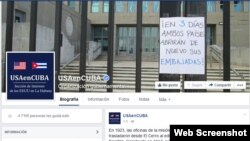 Imagen de la página de Facebook de la SINA dando a conocer la apertura de embajadas.