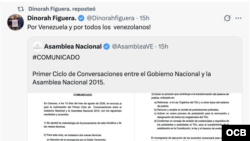 Comunicado primer ciclo de conversaciones