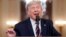 El presidente Donald Trump habla en la Casa Blanca el jueves 6 de febrero del 2020.