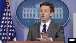 Josh Earnest, vicesecretario del gabinete de prensa de la Casa Blanca. Archivo.