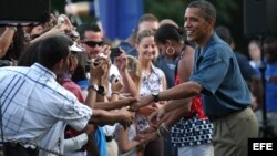 Obama celebra con militares y sus familias el Día de la Independencia