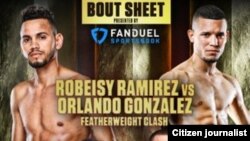 Folleto de la pelea de Robeisy Ramírez vs Orlando González