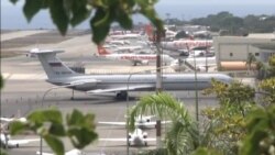 Avión militar ruso en Aeropuerto de Maiquetía, Caracas