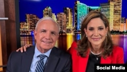 Carlos Giménez y María Elvira Salazar desconfían de los indultos anunciados por La Habana esta semana. (Foto: X/Carlos Gimenez)