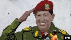 Imágen de Chávez en Caracas