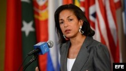 Fotografía de archivo del 30 de mayo de 2012 de la actual embajadora de EE.UU. ante la ONU, Susan Rice.