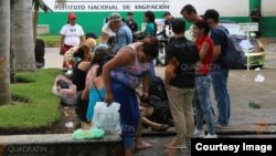 Esta sería la ola de inmigrantes cubanos más grande en la frontera sur de México. Foto: Cortesía de la agencia de noticias en Quadrantín, Chiapas.