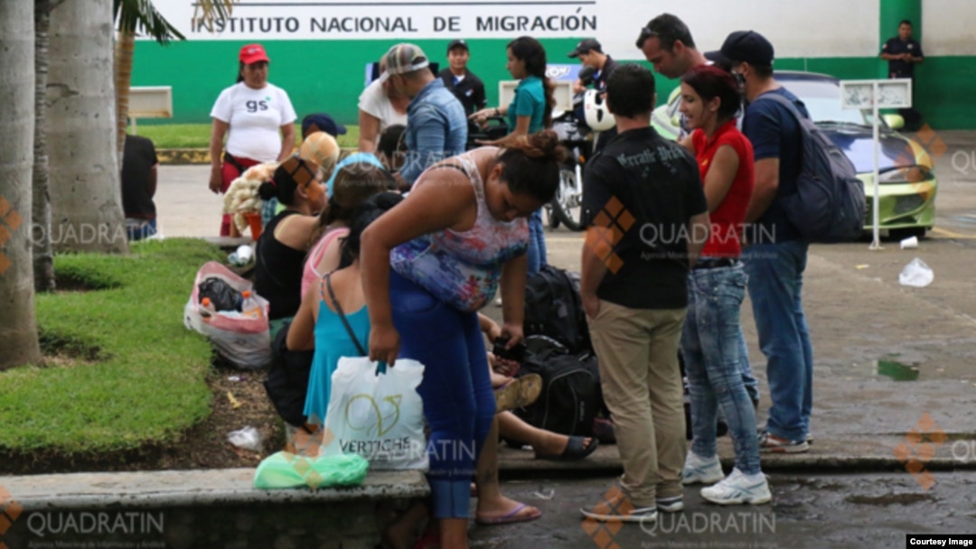 Esta sería la ola de inmigrantes cubanos más grande en la frontera sur de México. Foto: Cortesía de la agencia de noticias en Quadrantín, Chiapas.