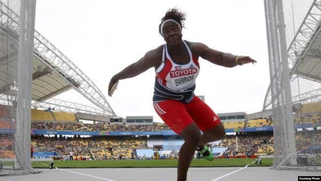 Yarelys Barrios en el Campeonato de Moscú