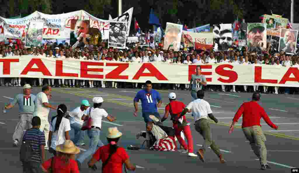 Cuba celebra el Primero de Mayo con llamado a la "unidad" y apoyo a Venezuela