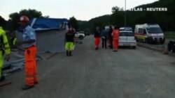 Los servicios de emergencia italianos siguen trabajando en la zona de la catástrofe