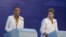 Las candidatas presidenciales brasileñas Marina Silva (i), del Partido Socialista Brasileño (PSB) y Dilma Rousseff (d), del Partido de los Trabajadores (PT).
