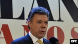 El presidente de Colombia, Juan Manuel Santos