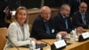 La alta representante de la Unión Europea Federica Mogherini asiste a la reunión en ONU del Grupo de Lima y el Grupo de Contacto Internacional sobre Venezuela.