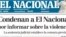 Portada de El Nacional