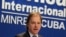 El secretario de Estado británico de Exteriores, Hugo Swire, en rueda de prensa en La Habana (Cuba).