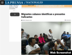 La noticia en el Diario La Prensa de Nicaragua.