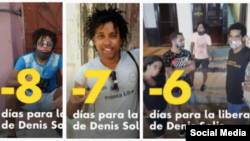 Imágenes del conteo regresivo que lleva el MSI en espera de la liberación de Denis Solís.
