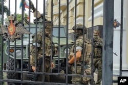 Mercenarios de Wagner en Rostov-on-Don, Rusia, el 24 de junio de 2023. (AP Photo)
