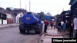 Pipas de agua. Foto: Misael Aguilar.