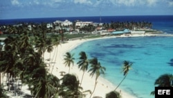 Una de las playas de la isla San Andrés.