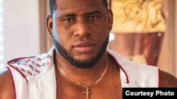 El boxeador cubano de peso pesado Frank Sánchez. 