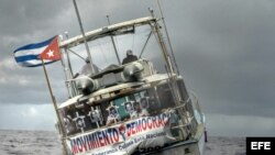 Flotilla de exiliados cubanos conmemora hundimiento del remolcador "13 de marzo". (Archivo)