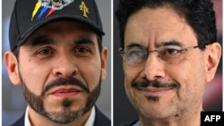 Esta combinación de fotos de archivo, creada el 16 de junio de 2026, muestra al candidato presidencial colombiano Abelardo de la Espriella (izq.), del movimiento político Defensores de la Patria, y al candidato presidencial colombiano Iván Cepeda, del partido Pacto Histórico.