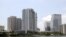 Vista general del centro financiero de la ciudad de Miami, Florida.