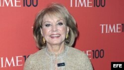Barbara Walters en la gala de la revista "TIME". 