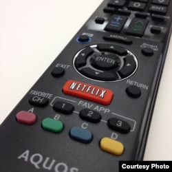 Todas las opciones de Netflix se controlan desde un mando a distancia. Foto: Brain Cantoni.