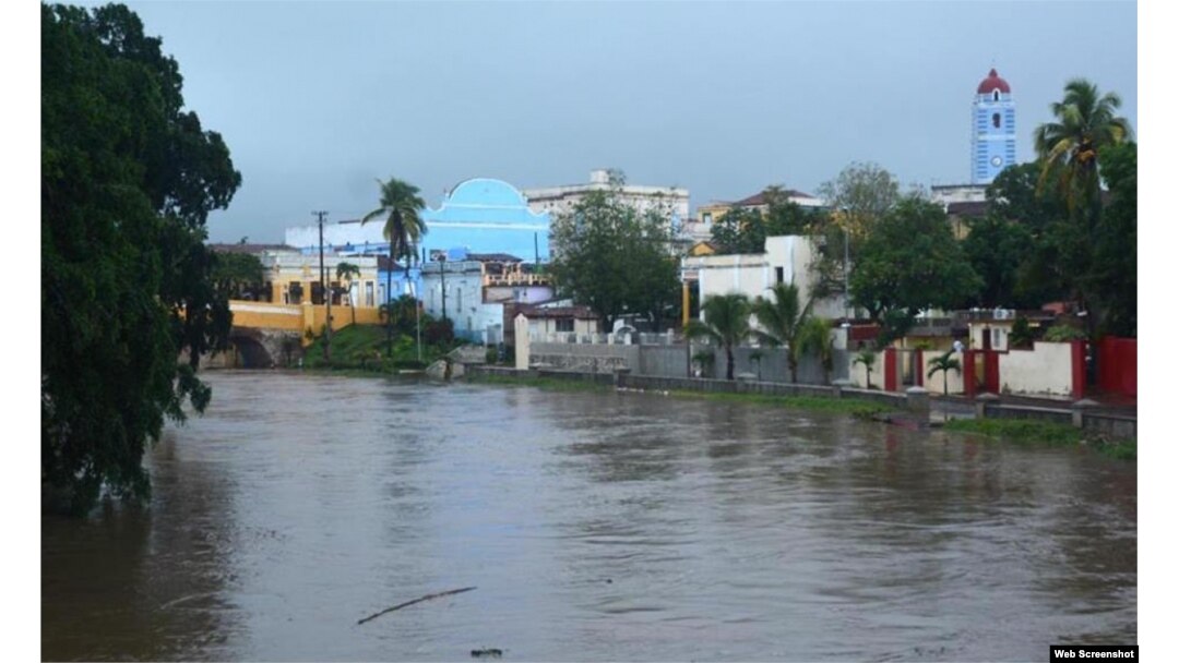 Tormenta Alberto deja inundaciones en Sancti Spíritus. (Foto: Escambray)